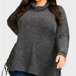 Cowl Neck Casual Knit Top